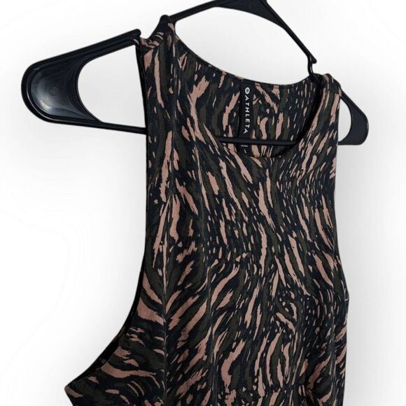 ATHLETA Women's Santorini Thera Printed Dress Abstraction Black/Peat size Large - Picture 4 of 10